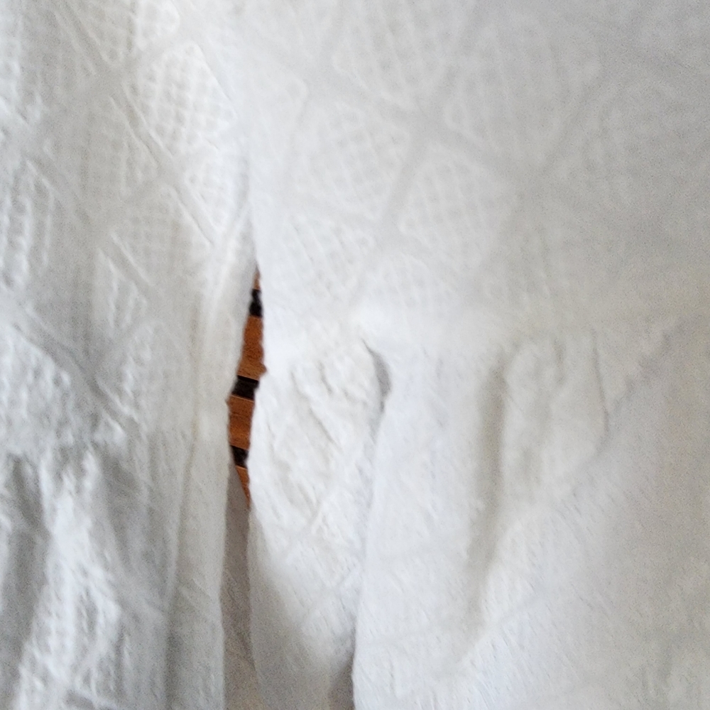 HIDDEN WAY top white blouse 100% cotton Size 10 - Picture 6 of 8